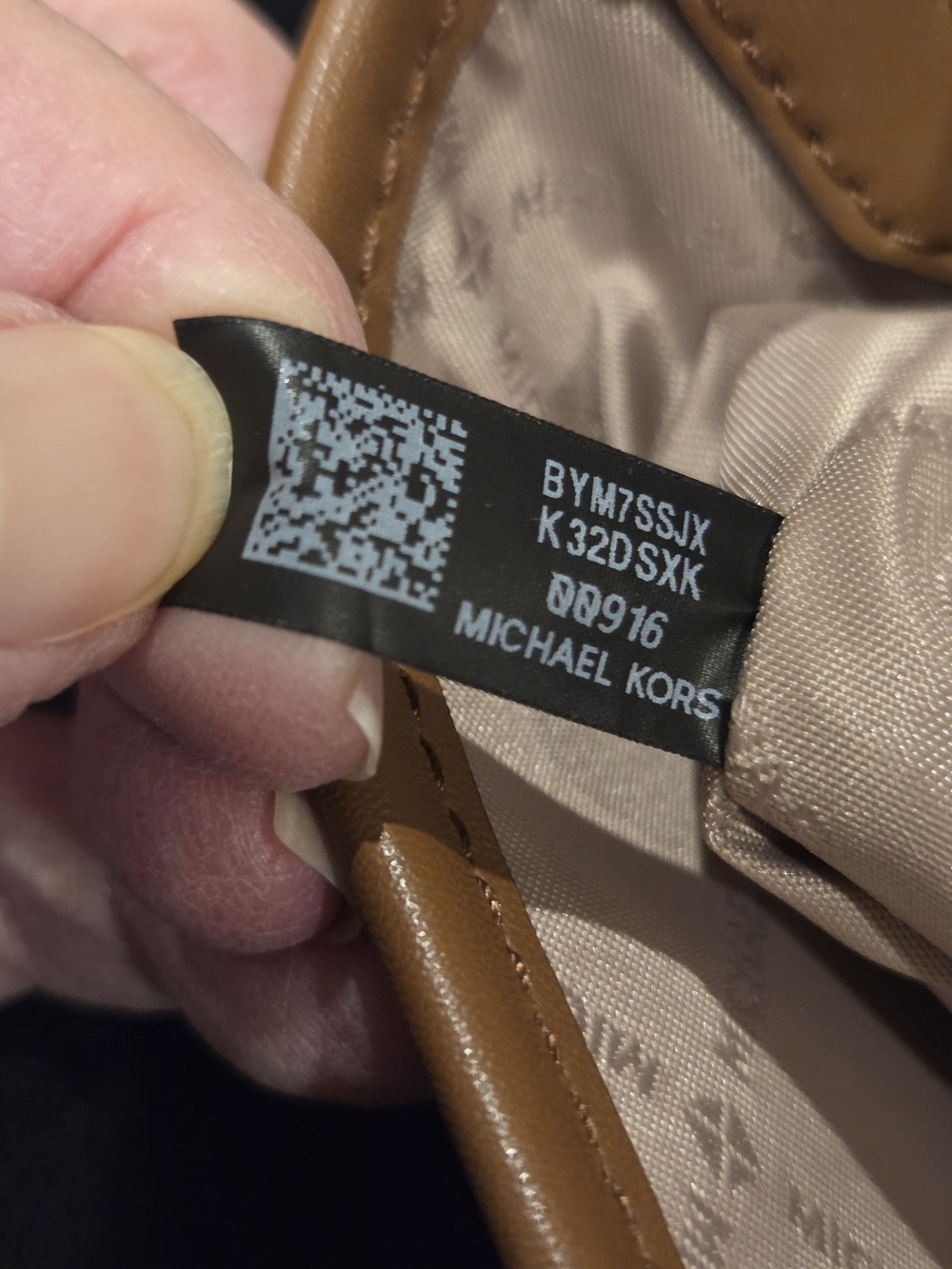 Michael Kors Cream Canvas Tote Crossbody with Brown Trim - Picture 11 of 11